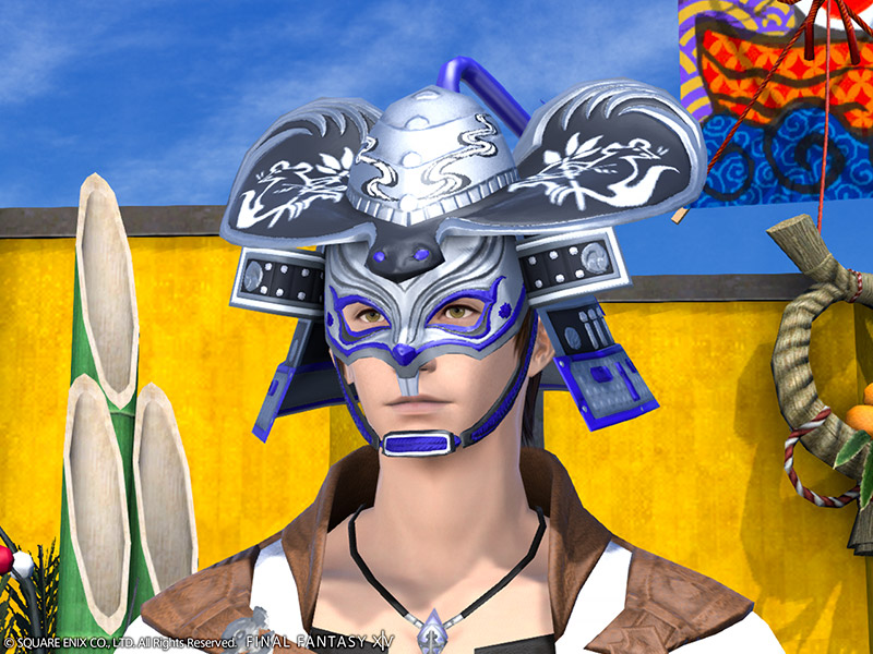 青漆福鼠武士盔