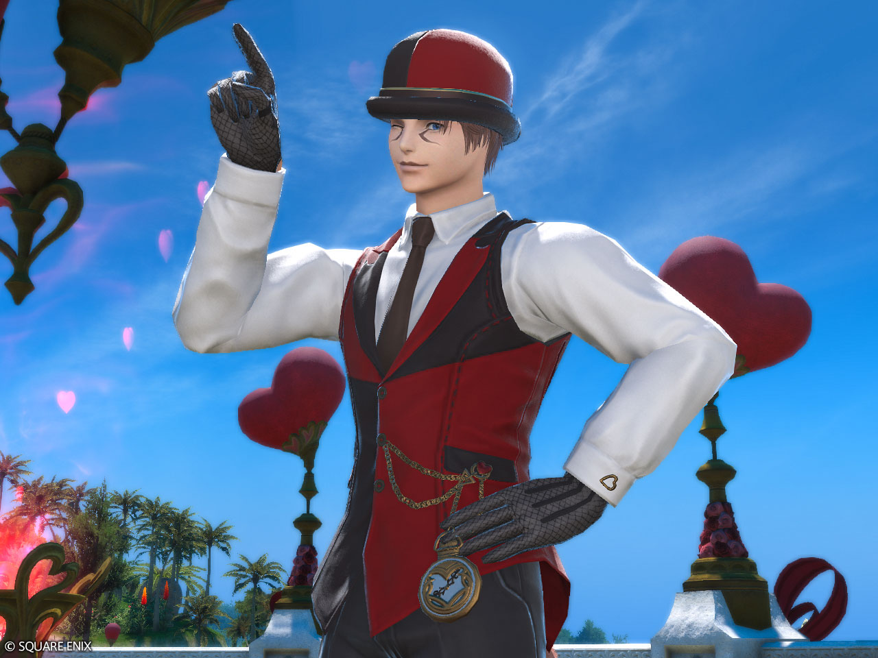 玫瑰花戀人套裝(褲裝版)