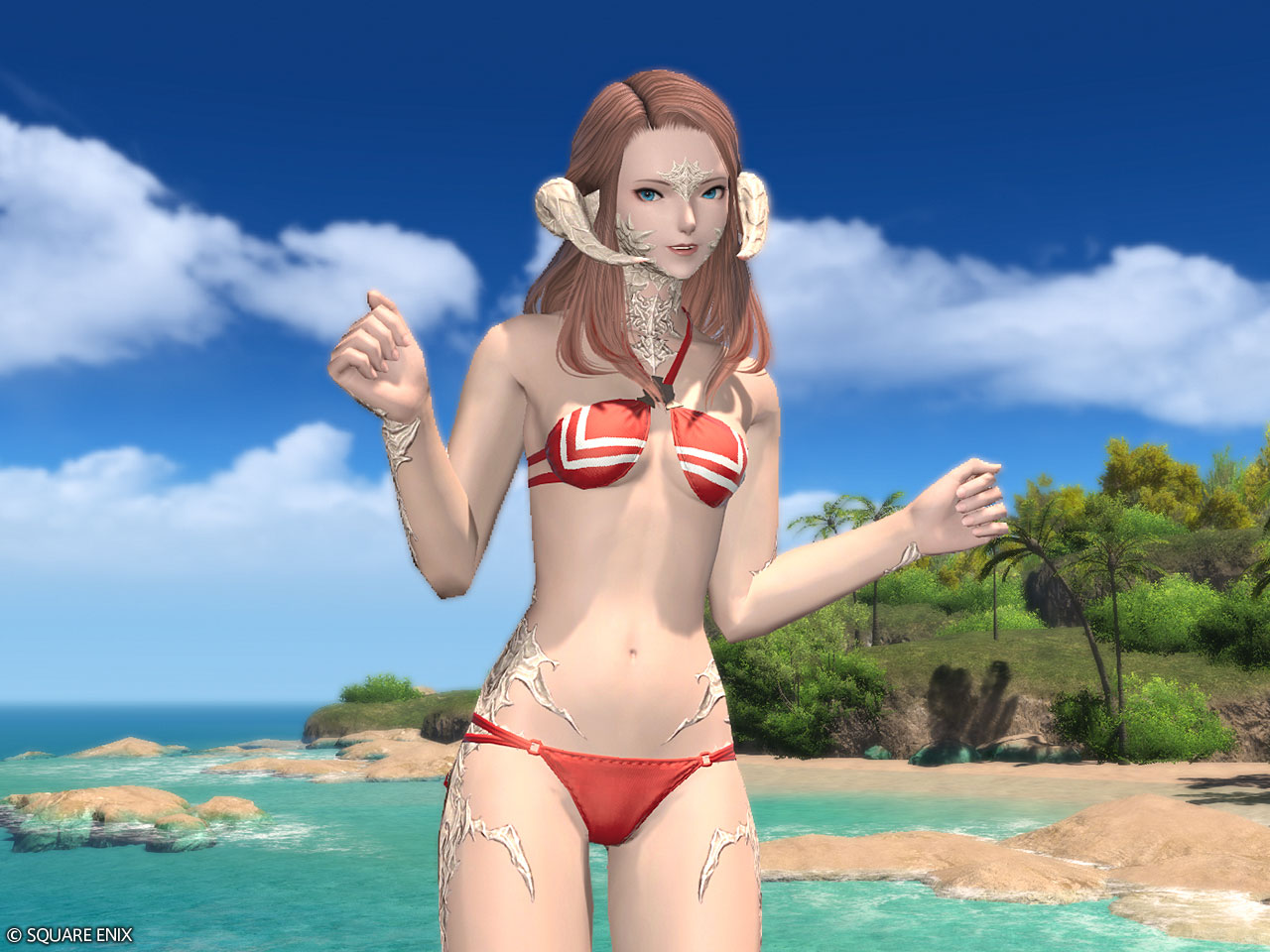 火紅女式夏裝(女性角色限定)