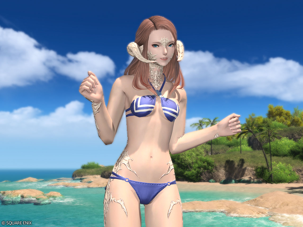 蔚藍女式夏裝(女性角色限定)