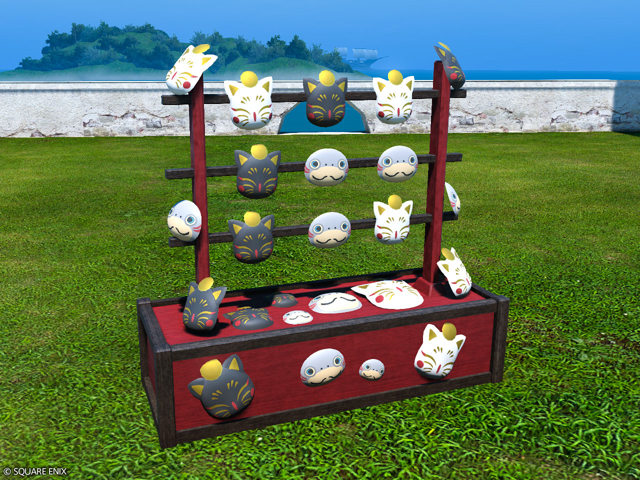 EX賣面具的攤位